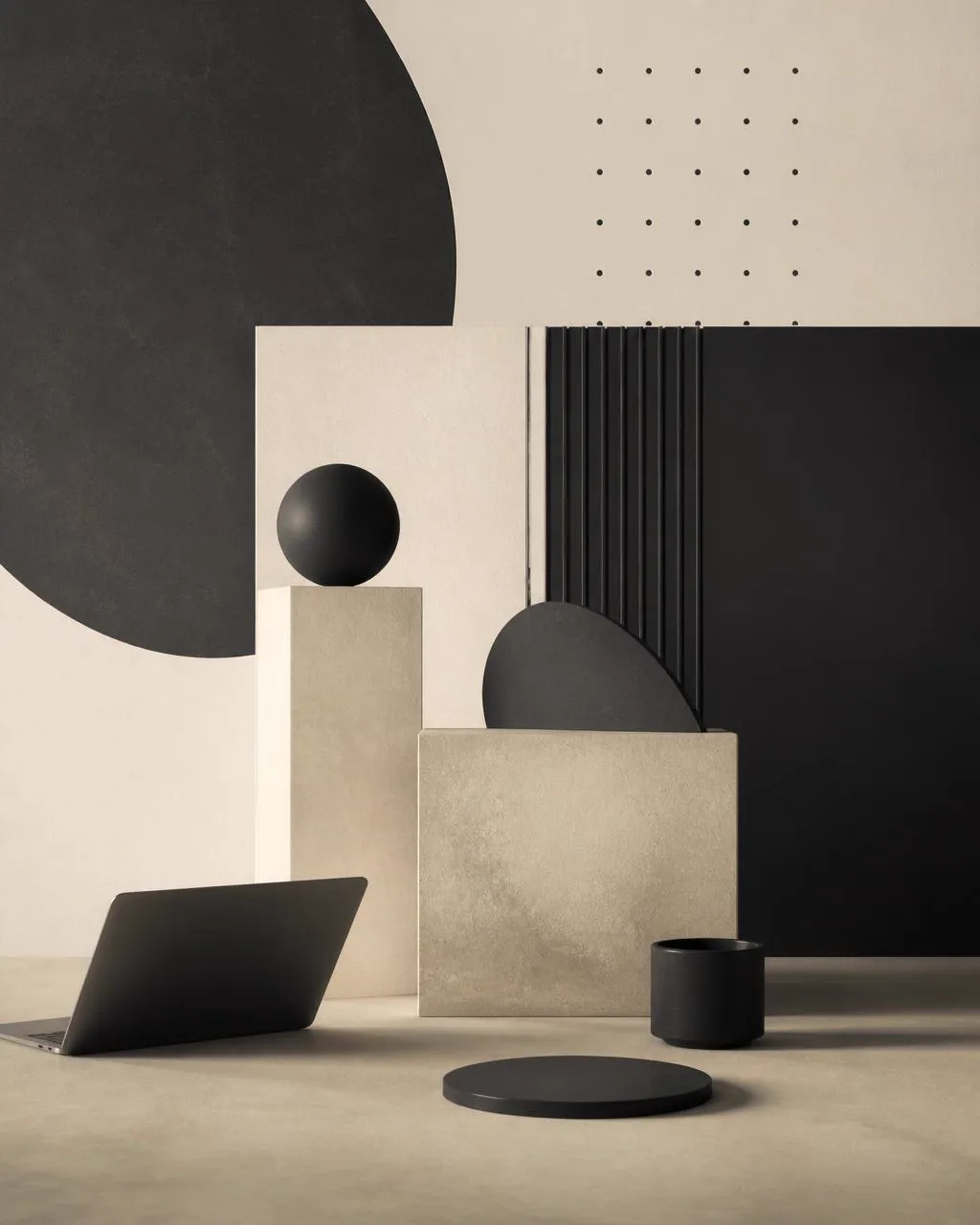 Abstract editorial portrait